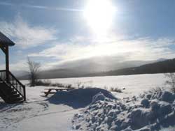 First Roach Pond in Kokadjo during winter