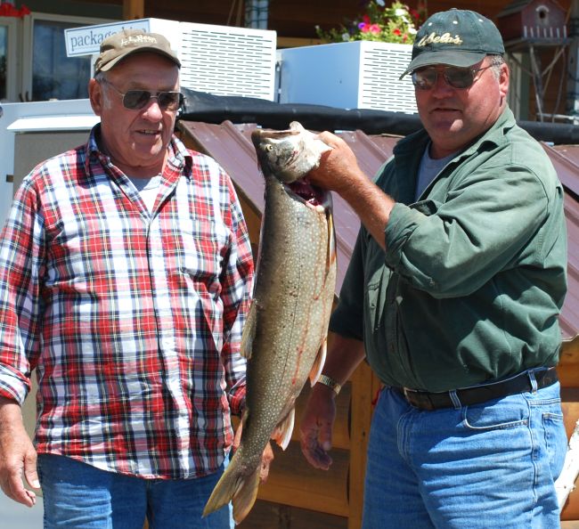 Lake trout taken from First Roach Pond in Kokadjo, Maine